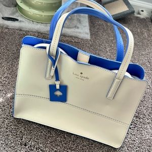 White and Blue Kate Spade Purse